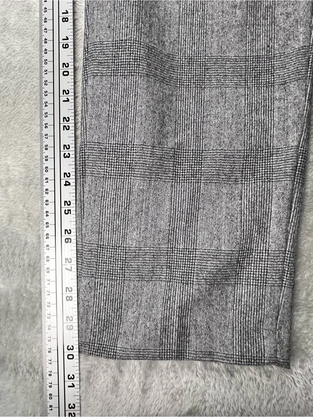 Banana Republic Pants Men 35x30 Gray Glen Plaid Vitale Barberis Wool Flannel
